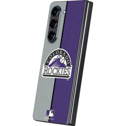 MLB Colorado Rockies Split Galaxy Z Fold5 5G Skin